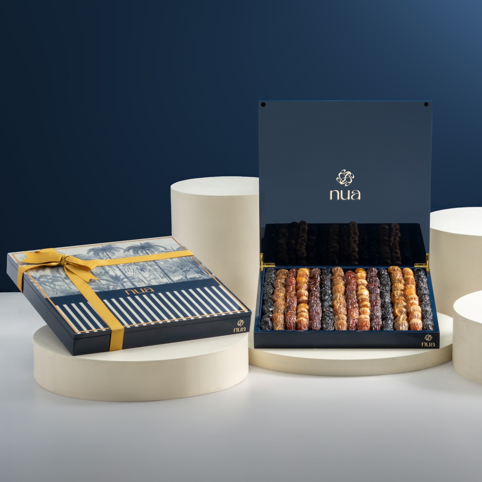 صندوق شوكولاتة البدر الفحمي